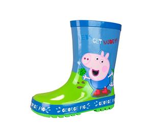 Peppa Pig Kinder Gummistiefel George Pig Mehrfarbig UK 2 EU 35
