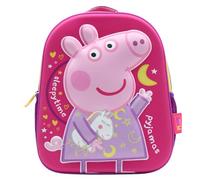 Peppa Pig Kinder Rucksack - 3D EVA Vorschultasche | Leicht mit Flaschentaschen & verstärkten Riemen | Kindergarten Schultasche für Mädchen