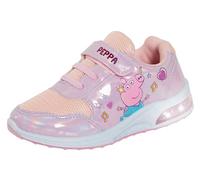 Peppa Pig Mädchen Leuchtende Turnschuhe Kinder Rosa Sportschuhe mit Blinkenden Lichtern, rosa / weiß, 27 EU