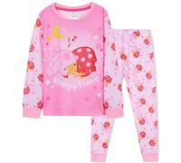 Peppa Pig Mädchen Schlafanzug, elastischer Bund, langes 2-teiliges Pyjama Set (Rosa, 4-5Jahre)