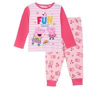 Peppa Pig MÄDCHEN Schlafanzug: Klassischer Peppa-Schlafanzug für Kinder, vollständiges Baumwoll-Pyjama-Set in voller Länge, Rosa, 2-3 Jahre
