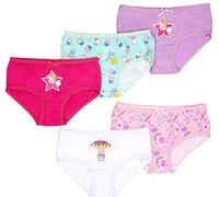 Peppa Pig - Mädchen Schlüpfer - Weicher Baumwollslip Mädchen Hosen - 5er Pack mit 5 verschiedenen Designs - Pink - Alter 4-5