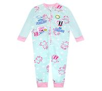Peppa Pig Mädchen Strampler Fleece All-in-One Peppa Wutz Türkis 110