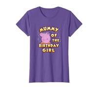 Peppa Pig Mummy of The Birthday Girl T-Shirt, Damen, Heidekrautlila, XL