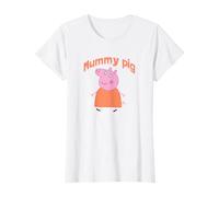 Peppa Pig Muttertag Mummy Pig Portrait T-Shirt - Unisex - S - Blue, Pink - Kids - Cartoon - Crew-Neck - Kurzarm - T-Shirt - 1 Count
