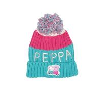 Peppa Pig Peppa Wutz Pig Mütze Kinder | Bommelmütze | kleine Geschenke für Mädchen | Beanie Strickmütze | Winter | Wintermütze (DE/NL/SE/PL, Numerisch, 52, Mehrfarbig)