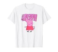 Peppa Pig Pink Flames Retro Big Sister Portrait T-Shirt