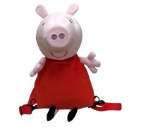 Peppa Pig Plüsch-Rucksack, 3D-Rucksack, mit abnehmbaren und verstellbaren Griffen, Rosa, Mehrfarbig (Mehrfarbig), 30x18x18 cm, Casual