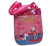 Peppa Pig, Rosa Peppa Wutz Tasche für Mädchen, kleine Schultasche, mit glänzenden Einhörnern (CyP Brands)