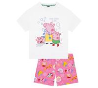 Peppa Pig Schlafanzug Für Mädchen, Pyjama Mädchen und Schlafanzug Kinder, Rosa 128