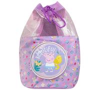 Peppa Pig Schwimmen Tasche Mädchen Strand Pool Schwimmen Drawstring Rucksack Lila