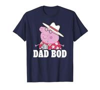 Peppa Pig Vatertag Dad BOD Daddy Tourist Vintage T-Shirt, Herren, Marineblau, L
