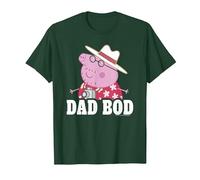 Peppa Pig Vatertag Dad BOD Daddy Tourist Vintage T-Shirt, Herren, Waldgrün, XXL