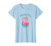 Peppa Pig Vatertag Daddy Pig Summer Vacation Portrait T-Shirt