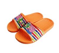 Peppa Wutz George Kinder Badeschlappen - Offizielle Sandalen für Jungen - Rutschfeste Sommer Latschen - Orange Größen 23 bis 30 Perfekt für Strand, Garten & Bad, Farbe: Orange, Größe der Schuhe: 27/28