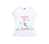 Peppa Wutz Pig Kinder T-Shirt Mädchen Sommer Shirt, Farbe:Weiß, Größe:116