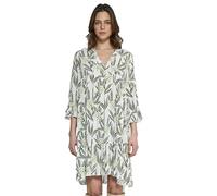 Peppercorn Luna Viskose Kleid Damen - Lange Sommerkleider Damen - Kleid V Ausschnitt - Weiss Und Grün Sommerkleid Damen - Elegantes Und Formelles Weiße Sommerkleider Knielang - Kleid Blumen Damen