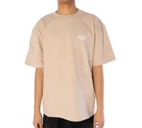 Pequs Back Stamp Logo T-Shirt Herren beige, M