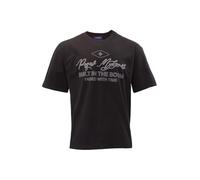 Pequs Built in The Boom Logo T-Shirt Rundhals (DE/NL/SE/PL, Alphanumerisch, XL, Regular, Regular, Schwarz)