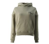 Pequs Cropped Handwritten Logo Hoodie L