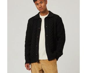 Peregrine Hudson Aran Cardigan - XL Traditionell gemusterter Cardigan Strickjacken