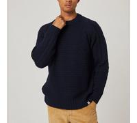 Peregrine Winston Crew Jumper - Navy - S Reich gemusterter Pullover Winter- und Anglerpullover
