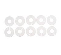 Perfeclan 10er/Pack Größenmarkierung, Größentrenner, Größenscheiben, Textilauszeichnung, Stangenreiter, Weiß