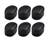 Perfeclan 6-teiliges Uhrenkissen, Aufbewahrungskoffer, Armband-Präsentationsständer, Uhrenkissen für Präsentationsreisen, Damen und Herren, Schwarz