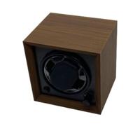 Perfeclan Automatischer Uhrenbeweger Einzelner Uhrenbeweger Schmuck Organizer Desktop Display Wicklung Uhrenbox Uhrengehäuse für mechanische Uhren Armbanduhr, Schwarz