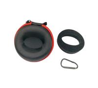 Perfeclan Reise-Uhrenetui aus Eva, Schutzhülle, verschleißfest, leicht, Uhrenhalter, Organizer, Uhrentragetasche für Sportuhren, Schwarz Rot mit Schnalle