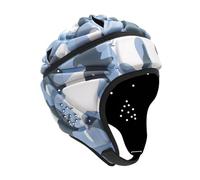 Perfeclan Rugby-Helm, Schutzkappe, Torwartmütze, weicher Schutz, Rugby-Kopfbedeckung, Rugby-Kopfschutz für Sport, Flag Football, Damen und Herren, Blau