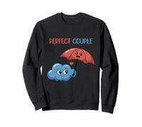 Perfect Couple Wolke Regenschirm Spaß Sweatshirt