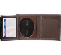 Perfect Fit Shield Wallets Los Angeles LAPD oder Phoenix Police Department Badge Leder Braun (Ausschnitt PF158 für 8,9 cm großes Abzeichen)