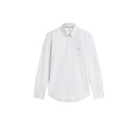 Langarmhemd TOMMY HILFIGER "PERFORMANCE PIQUE OXFORD", Herren, Gr. XXL (58), N-Gr, weiß, Web;Piqué, Obermaterial: 53% Baumwolle, 47% Polyester, regular fit normal, Manschette, Hemden, Regular Fit Pefo