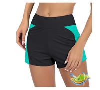 Perioden Bikini Hose Damen Badeshorts Perioden Bademode zum Schwimmen Periodenunterschwäsche Mädchen Periode Bikinihose Menstruations Auslaufsichere Boardshorts Schnell Trocknend Schwimmshorts