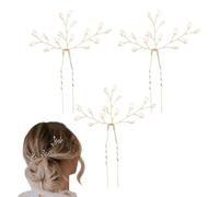 Perl Haarspange 3er-Set Eleganter Perlen Haarclips