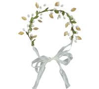 Perlen/goldenes Blattform Stirnband für, Frühlingsfotografie, ethnischer Stil, Haarband, Hochzeit, Party, Blumenmädchen Haarband, Perlen für Frauen für Mädchen, Hochzeits Stirnband