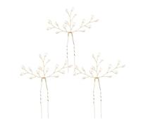 Perlen Haarspangen für Hochzeit 3er-Set Eleganter Perlen Haarclips