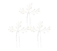 Perlen Haarspangen für Hochzeit 3er-Set Modische Clips