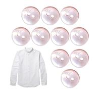 Perlen-Muschelknöpfe Zum Nähen, Muschel-Anzugknöpfe, 10 Stück Kleidung Perlen Muschelknöpfe, Runde -Muschel-Quiltknöpfe, Jacken-Muschelknöpfe, 2-Loch-Design