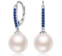 Perlen Ohrringe Perlenohrringe Hängend Silber Ohrringe Hängend Creolen 925 Perle Ohrhänger Echte Silber Perlenohrringe Hänger Weißgold