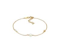Elli Perlenarmband »Perlen Süsswasserperlen Kugel 925 Silber vergoldet«