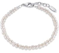 Perlenarmband ENGELSRUFER "ARMBAND SÜSSWASSERZUCHTPERLE" Gr. 20, weiß (silber, 925, weiß), Armbänder, Damen, 20, Edelstahl Perlen Silber 925 (Sterlingsilber), Edelstahl, Perlen, Silber 925 (Sterlingsi