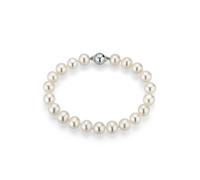 Perlenarmband FIRETTI "Schmuck Geschenk Armschmuck Armkette Perle", bunt (silberfarben, weiß), Armbänder, Damen, 19cm, Perlen Silber 925 (Sterlingsilber), Perlen, Silber 925 (Sterlingsilber), Perlenar