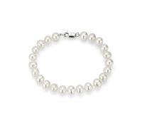 Perlenarmband FIRETTI "Schmuck Geschenk Armschmuck Armkette Perle", bunt (silberfarben, weiß), Armbänder, Damen, 19cm, Perlen Silber 925 (Sterlingsilber), Perlen, Silber 925 (Sterlingsilber), Perlenar