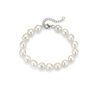 Perlenarmband FIRETTI "Schmuck Geschenk Armschmuck Armkette Perle", bunt (silberfarben, weiß), Armbänder, Damen, 21,5cm, Perlen Seide Silber 925 (Sterlingsilber), Perlen, Seide, Silber 925 (Sterlingsi