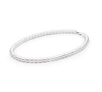 Perlenkette Eira aus weißen Naturperlen mit silbernem Verschluss