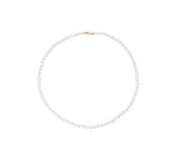 Perlenkette FIRETTI "Schmuck Geschenk Gold 375 Halsschmuck Halskette Perle" Gr. 4, gold (gelbgoldfarben, weiß), Halsketten, Damen, 4, Gelbgold 375 Perlen, L: 50, Gelbgold 375, Perlen, Perlenkette, Mad