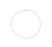 Perlenkette FIRETTI "Schmuck Geschenk Gold 375 Halsschmuck Halskette Perle" Gr. 4, gold (gelbgoldfarben, weiß), Halsketten, Damen, 4, Gelbgold 375 Perlen, L: 40, Gelbgold 375, Perlen, Perlenkette, Mad