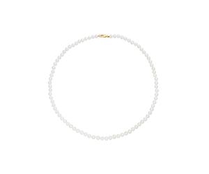 Perlenkette FIRETTI "Schmuck Geschenk Gold 375 Halsschmuck Halskette Perle" Gr. 4, gold (gelbgoldfarben, weiß), Halsketten, Damen, 4, Gelbgold 375 Perlen, L: 50, Gelbgold 375, Perlen, Perlenkette, Mad